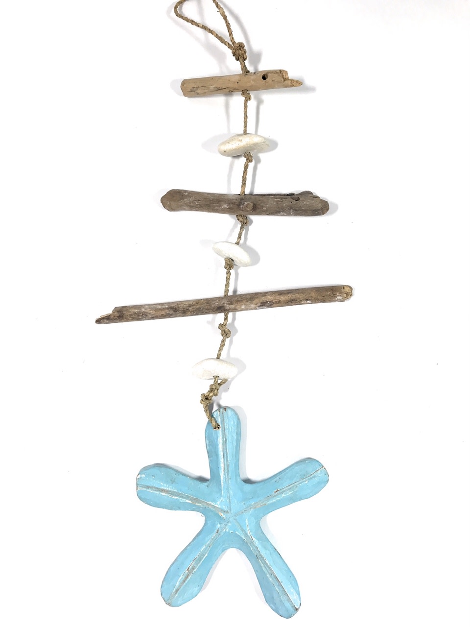 Driftwood Garland w/ Sea star & White Stone 20" Blue | #lis3100850 Driftwood Garland w/ Sea star & White Stone 20" Blue | #lis3100850